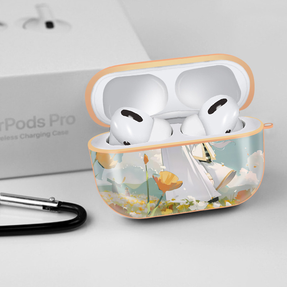 葬送のフリーレン Frieren 【AirPods Pro用】ハードシェル保護ケース｜耐衝撃・防指紋・カラビナ付き商品仕様