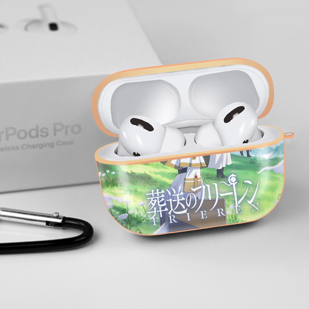 葬送のフリーレン Frieren 【AirPods Pro用】ハードシェル保護ケース｜耐衝撃・防指紋・カラビナ付き商品仕様