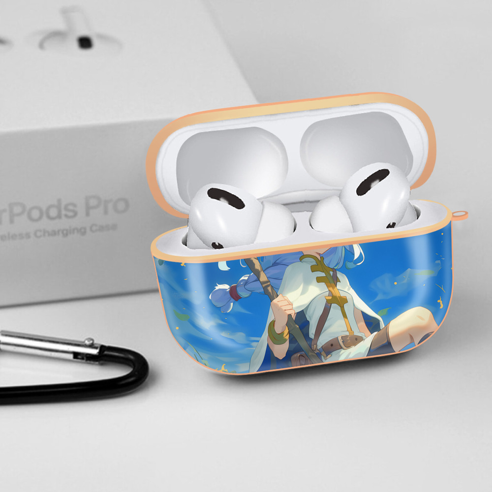 葬送のフリーレン Frieren 【AirPods Pro用】ハードシェル保護ケース｜耐衝撃・防指紋・カラビナ付き商品仕様