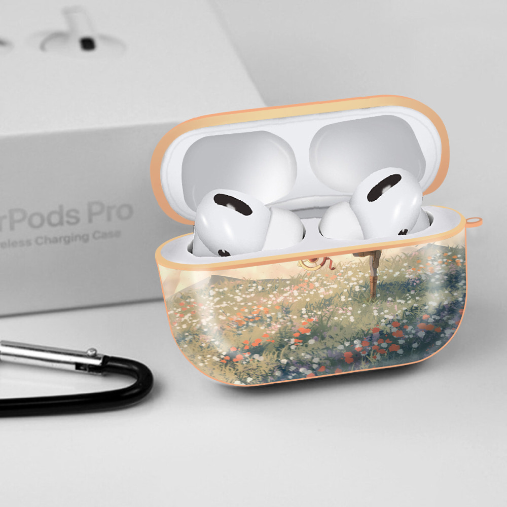 葬送のフリーレン Frieren 【AirPods Pro用】ハードシェル保護ケース｜耐衝撃・防指紋・カラビナ付き商品仕様