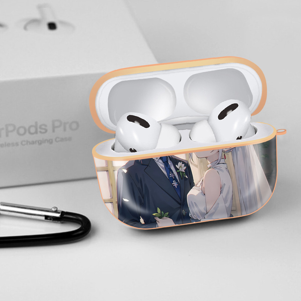 葬送のフリーレン Frieren 【AirPods Pro用】ハードシェル保護ケース｜耐衝撃・防指紋・カラビナ付き商品仕様