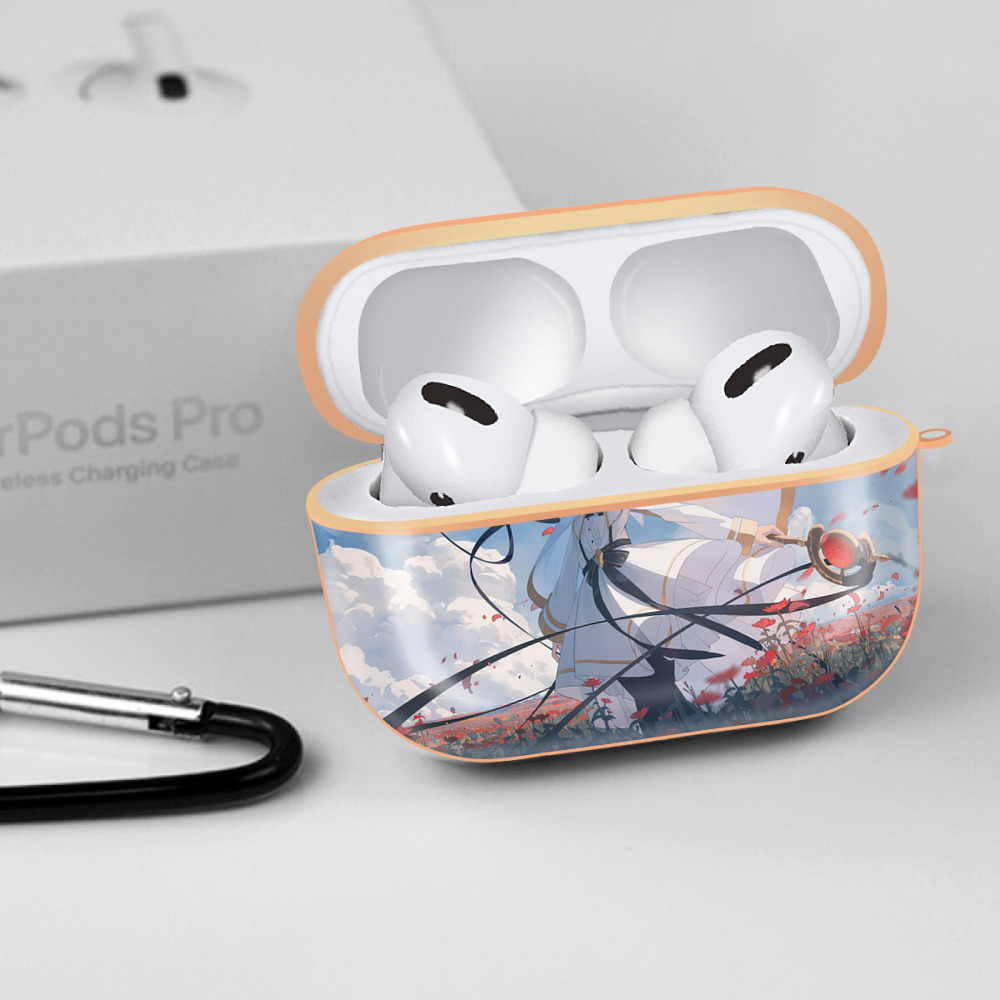 葬送のフリーレン Frieren 【AirPods Pro用】ハードシェル保護ケース｜耐衝撃・防指紋・カラビナ付き商品仕様