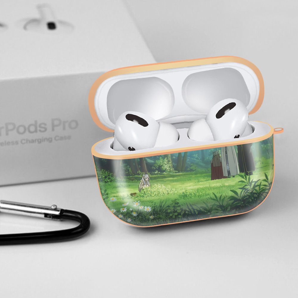 葬送のフリーレン Frieren 【AirPods Pro用】ハードシェル保護ケース｜耐衝撃・防指紋・カラビナ付き商品仕様