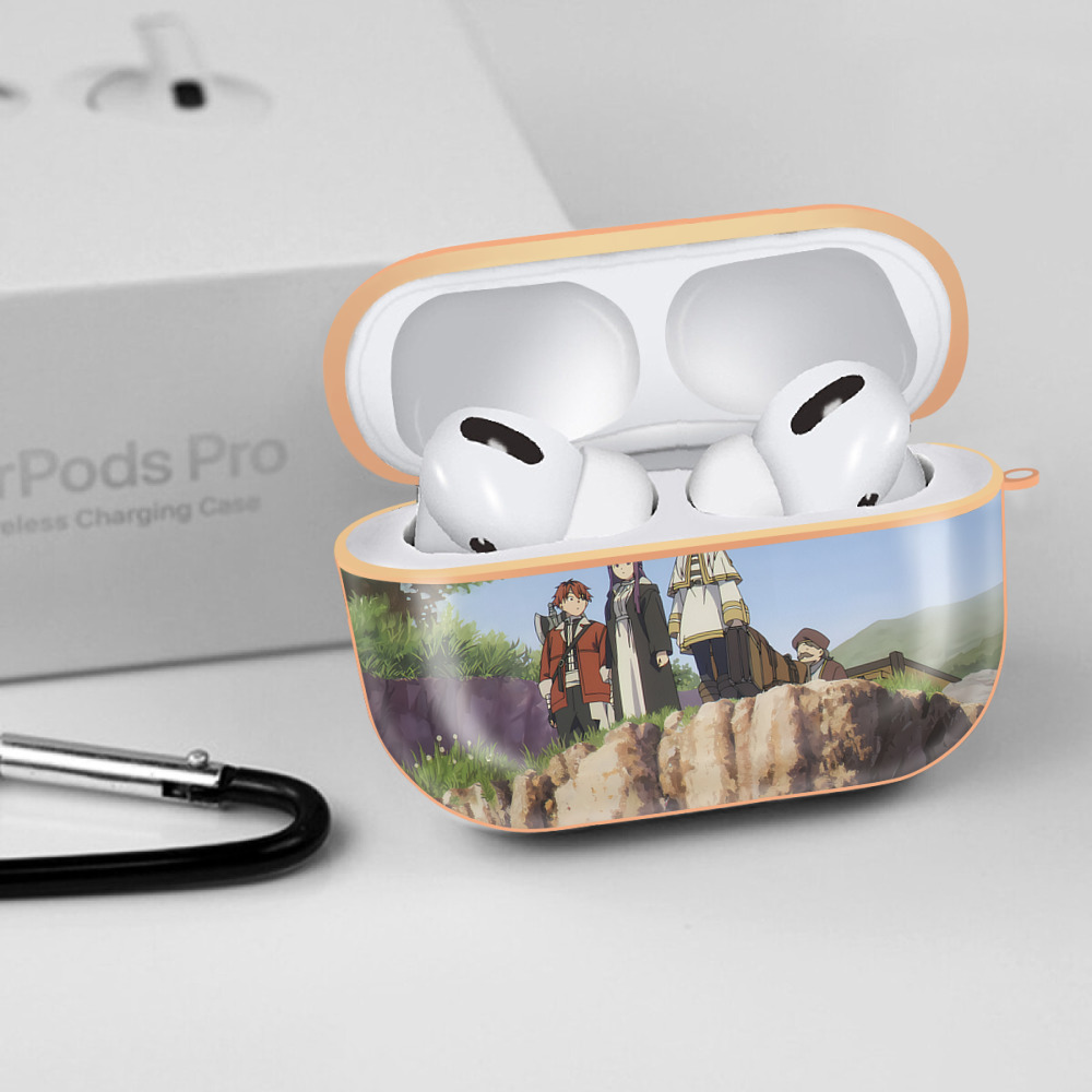葬送のフリーレン Frieren 【AirPods Pro用】ハードシェル保護ケース｜耐衝撃・防指紋・カラビナ付き商品仕様