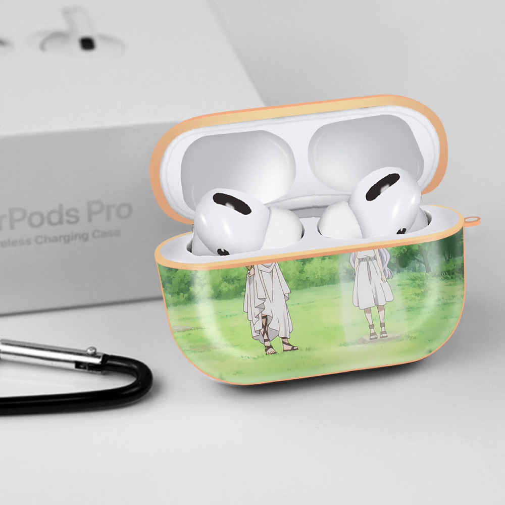 葬送のフリーレン Frieren 【AirPods Pro用】ハードシェル保護ケース｜耐衝撃・防指紋・カラビナ付き商品仕様