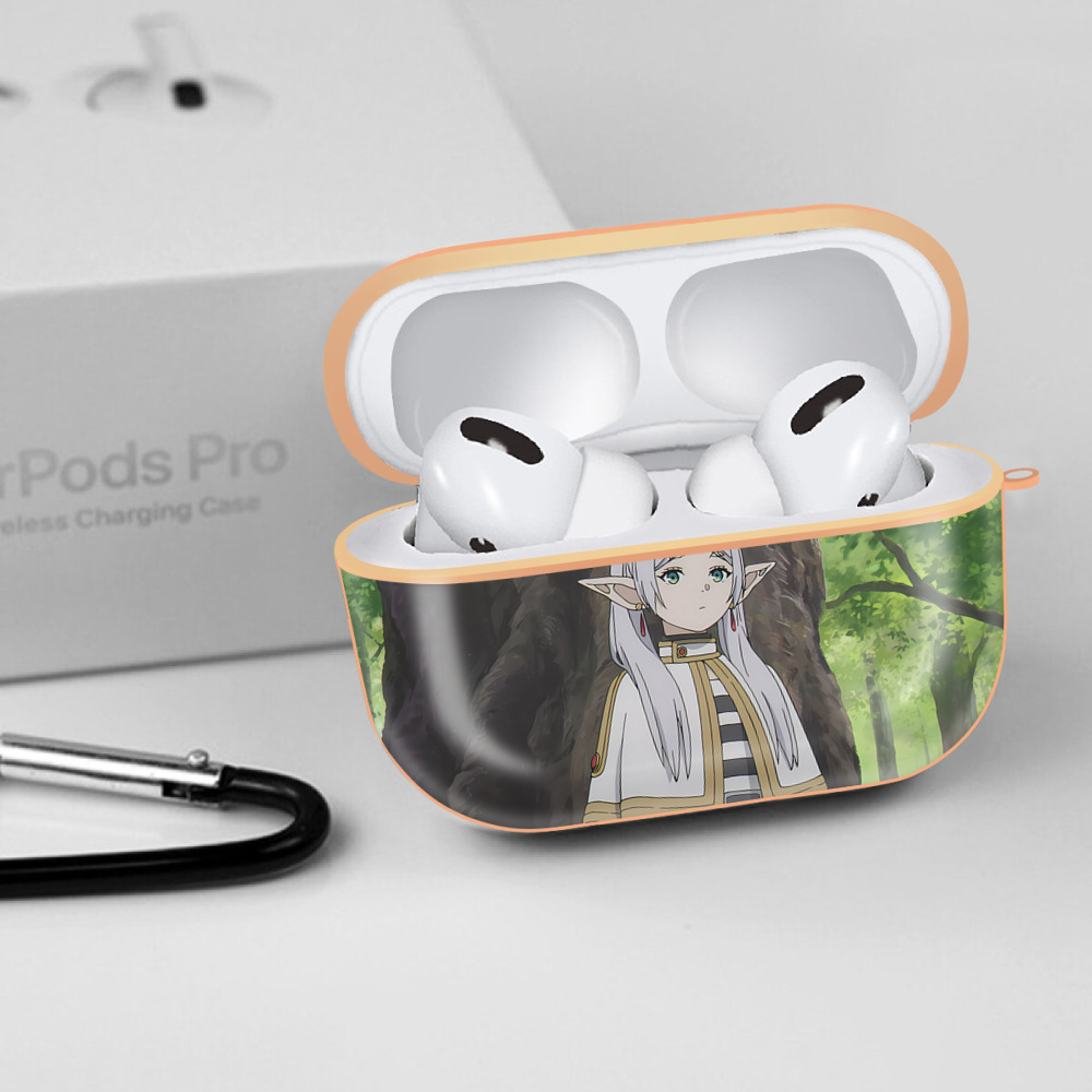 葬送のフリーレン Frieren 【AirPods Pro用】ハードシェル保護ケース｜耐衝撃・防指紋・カラビナ付き商品仕様