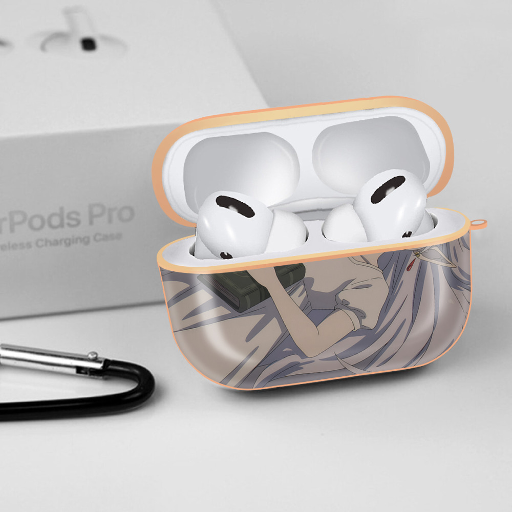 葬送のフリーレン Frieren 【AirPods Pro用】ハードシェル保護ケース｜耐衝撃・防指紋・カラビナ付き商品仕様