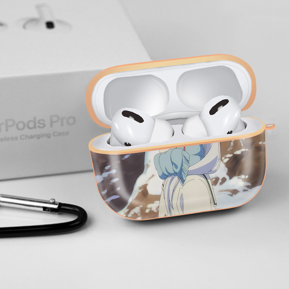 葬送のフリーレン Frieren 【AirPods Pro用】ハードシェル保護ケース｜耐衝撃・防指紋・カラビナ付き商品仕様