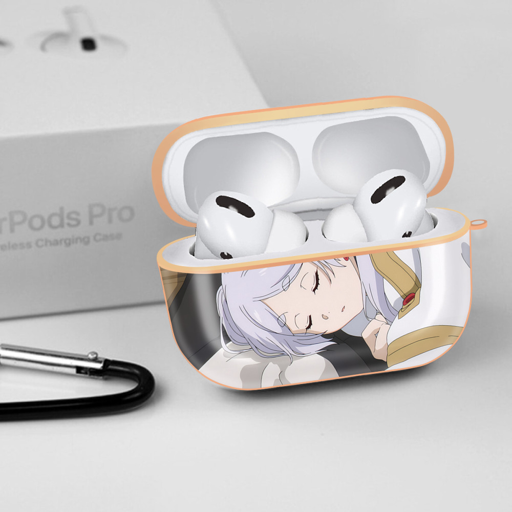 葬送のフリーレン Frieren 【AirPods Pro用】ハードシェル保護ケース｜耐衝撃・防指紋・カラビナ付き商品仕様