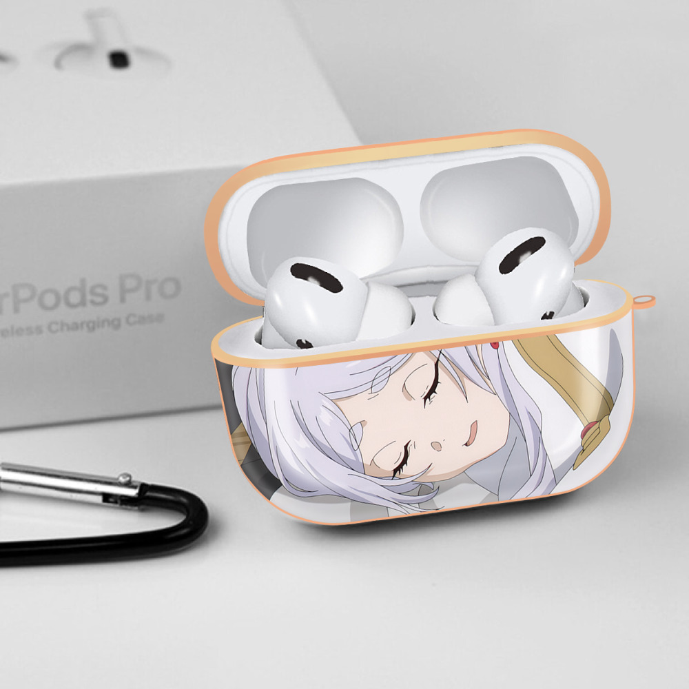 葬送のフリーレン Frieren 【AirPods Pro用】ハードシェル保護ケース｜耐衝撃・防指紋・カラビナ付き商品仕様
