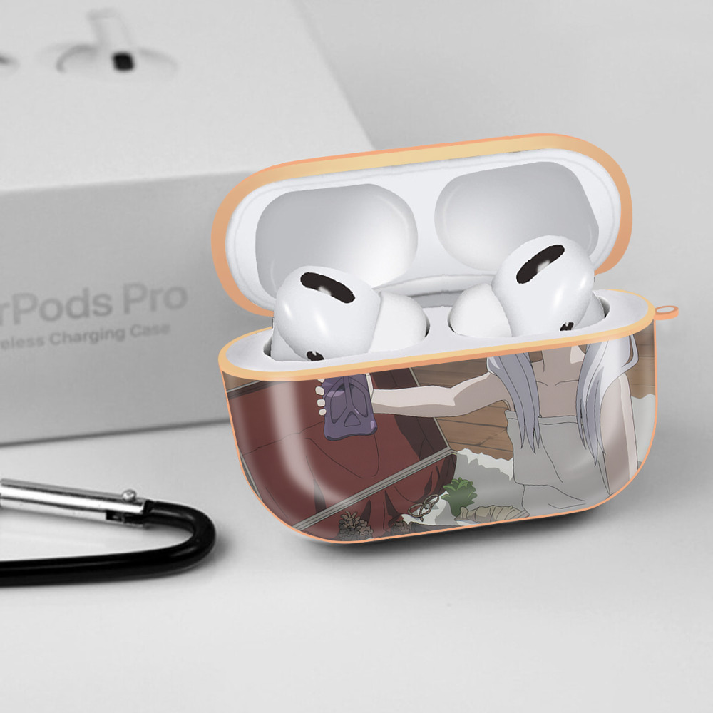 葬送のフリーレン Frieren 【AirPods Pro用】ハードシェル保護ケース｜耐衝撃・防指紋・カラビナ付き商品仕様