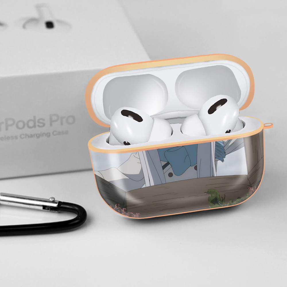 葬送のフリーレン Frieren 【AirPods Pro用】ハードシェル保護ケース｜耐衝撃・防指紋・カラビナ付き商品仕様