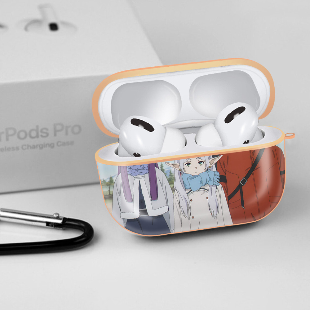 葬送のフリーレン Frieren 【AirPods Pro用】ハードシェル保護ケース｜耐衝撃・防指紋・カラビナ付き商品仕様