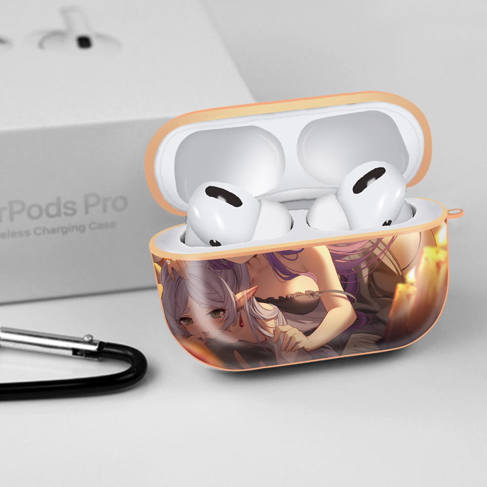葬送のフリーレン Frieren 【AirPods Pro用】ハードシェル保護ケース｜耐衝撃・防指紋・カラビナ付き商品仕様