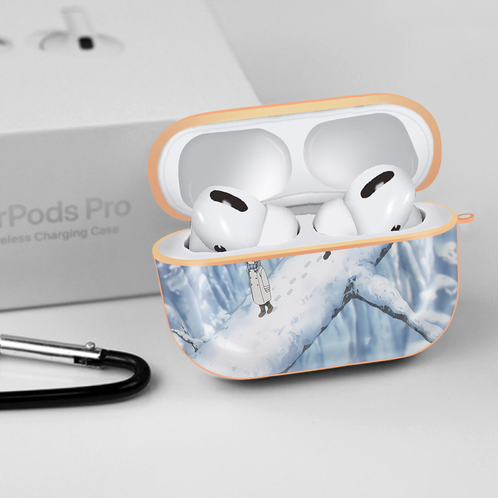 葬送のフリーレン Frieren 【AirPods Pro用】ハードシェル保護ケース｜耐衝撃・防指紋・カラビナ付き商品仕様