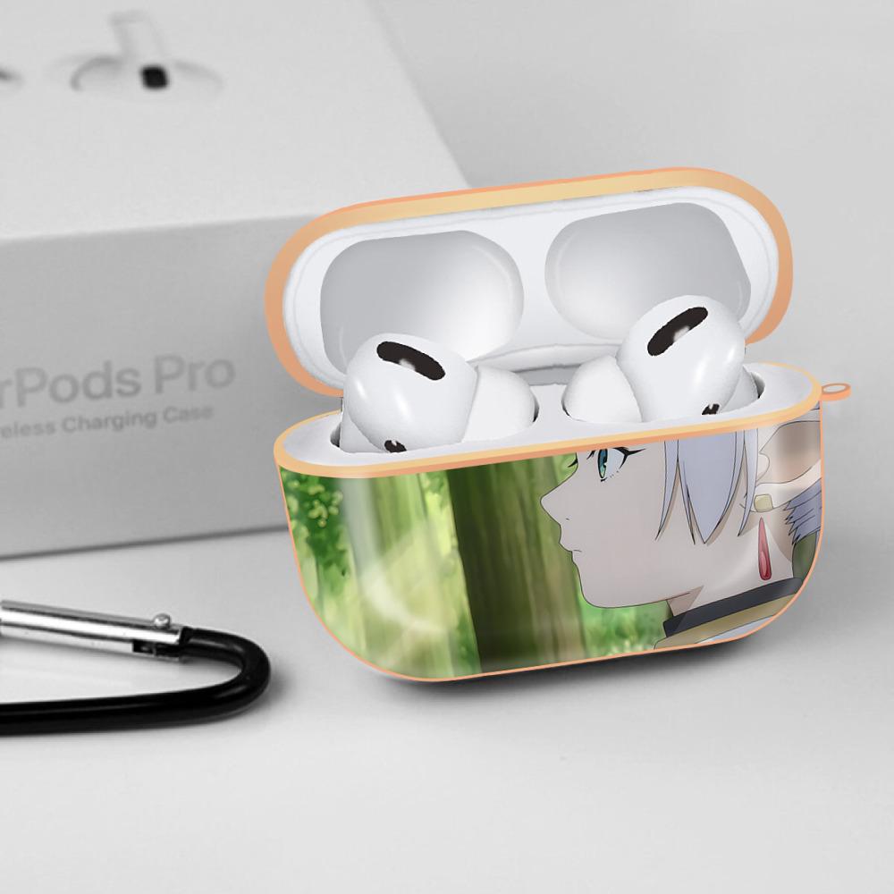葬送のフリーレン Frieren 【AirPods Pro用】ハードシェル保護ケース｜耐衝撃・防指紋・カラビナ付き商品仕様