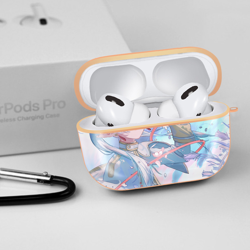 葬送のフリーレン Frieren 【AirPods Pro用】ハードシェル保護ケース｜耐衝撃・防指紋・カラビナ付き商品仕様