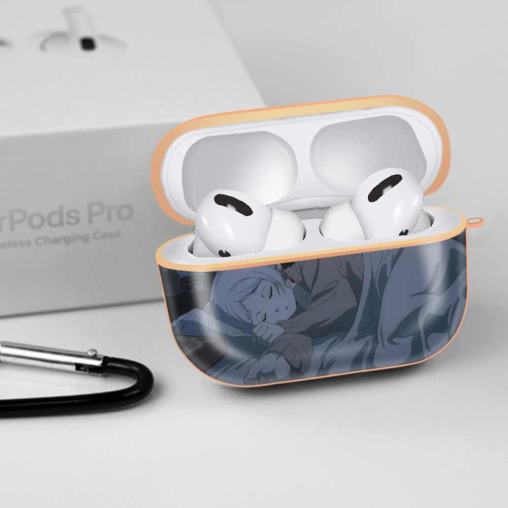 葬送のフリーレン Frieren 【AirPods Pro用】ハードシェル保護ケース｜耐衝撃・防指紋・カラビナ付き商品仕様