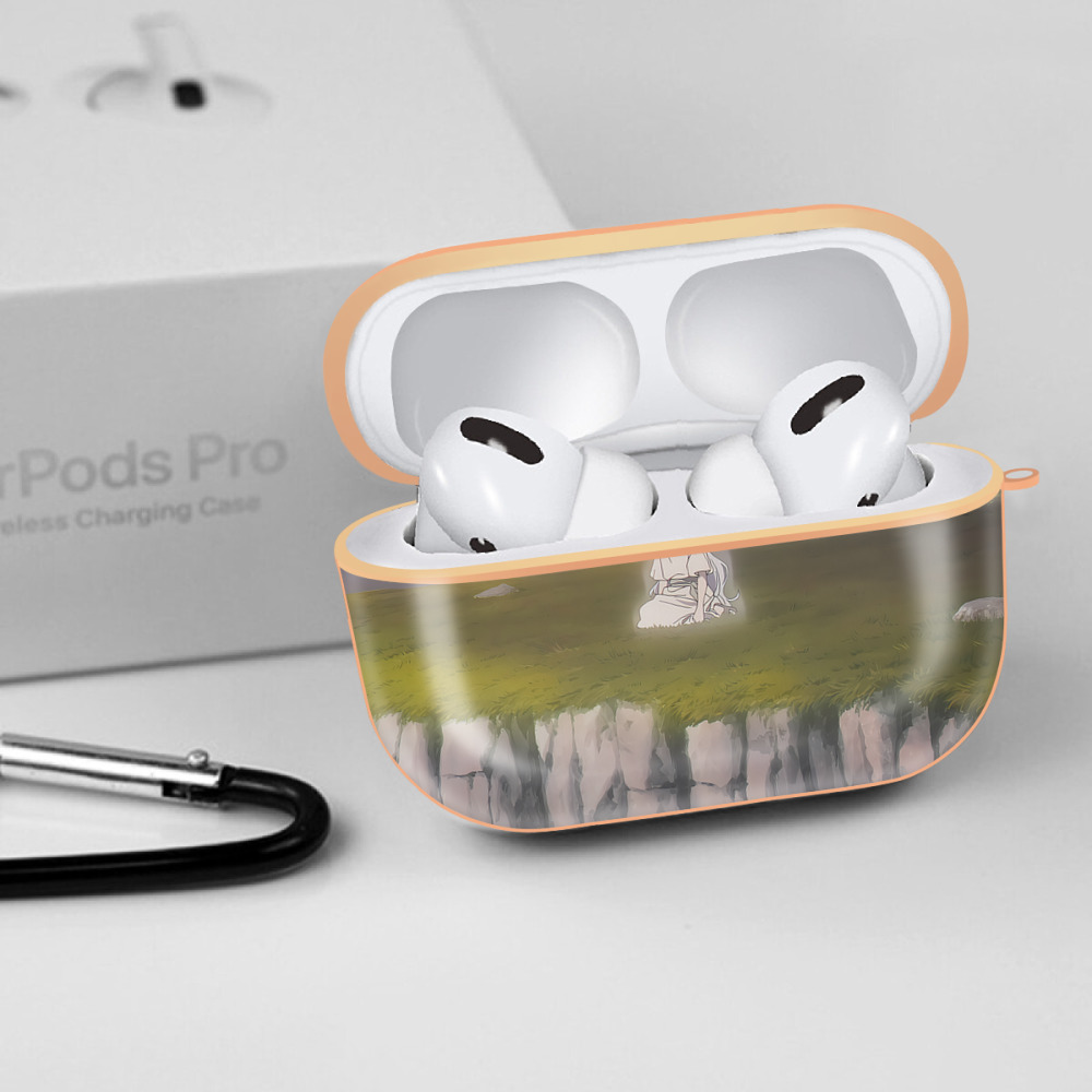 葬送のフリーレン Frieren 【AirPods Pro用】ハードシェル保護ケース｜耐衝撃・防指紋・カラビナ付き商品仕様