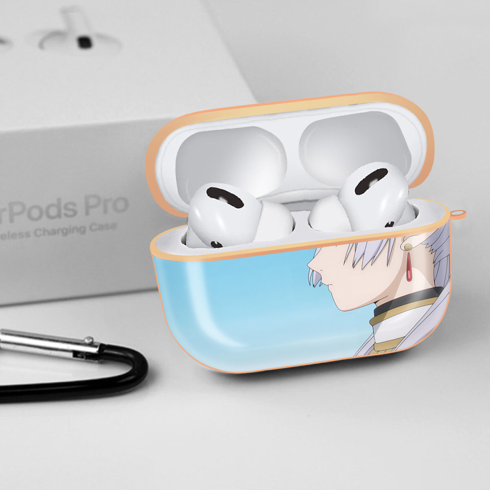 葬送のフリーレン Frieren 【AirPods Pro用】ハードシェル保護ケース｜耐衝撃・防指紋・カラビナ付き商品仕様