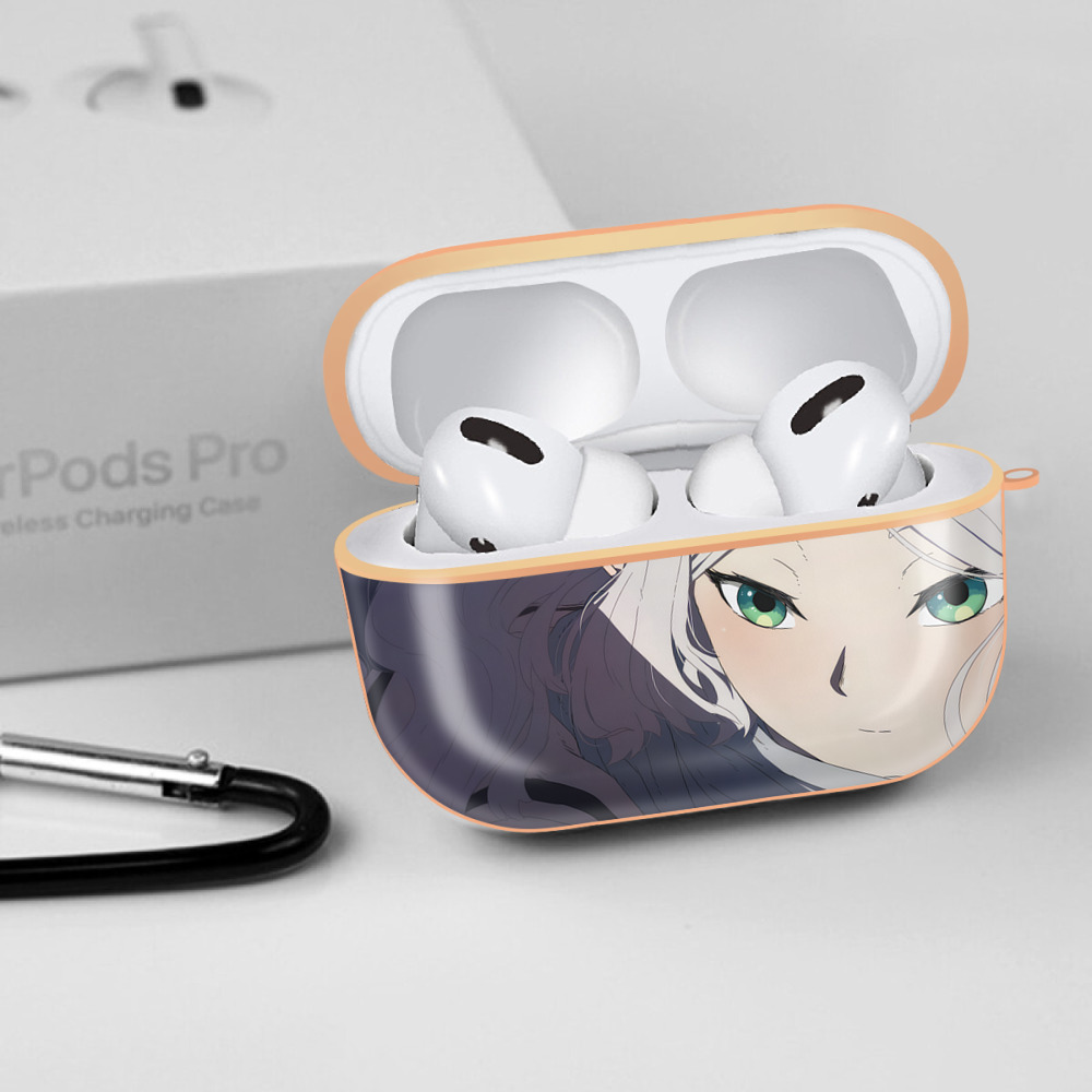 葬送のフリーレン Frieren 【AirPods Pro用】ハードシェル保護ケース｜耐衝撃・防指紋・カラビナ付き商品仕様