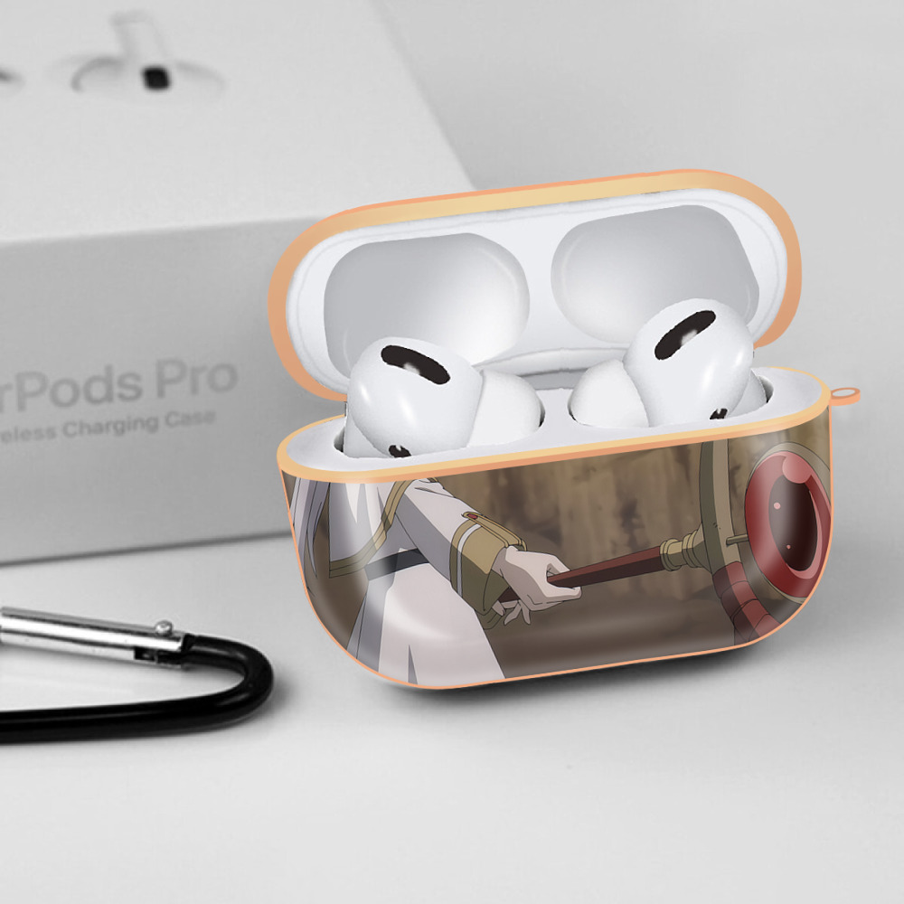 葬送のフリーレン Frieren 【AirPods Pro用】ハードシェル保護ケース｜耐衝撃・防指紋・カラビナ付き商品仕様