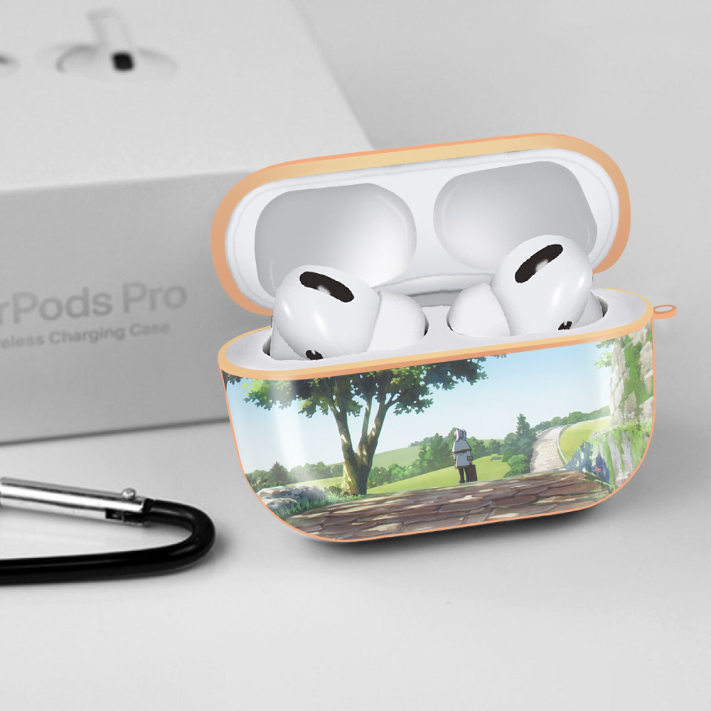 葬送のフリーレン Frieren 【AirPods Pro用】ハードシェル保護ケース｜耐衝撃・防指紋・カラビナ付き商品仕様