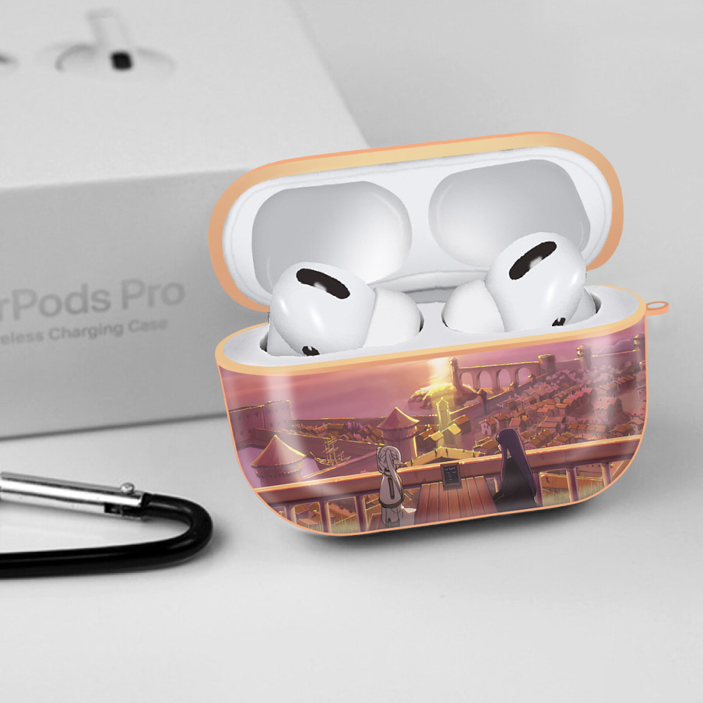 葬送のフリーレン Frieren 【AirPods Pro用】ハードシェル保護ケース｜耐衝撃・防指紋・カラビナ付き商品仕様
