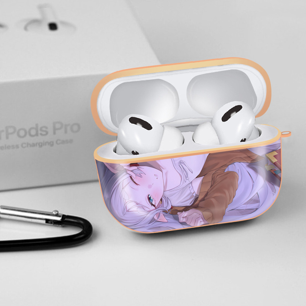葬送のフリーレン Frieren 【AirPods Pro用】ハードシェル保護ケース｜耐衝撃・防指紋・カラビナ付き商品仕様
