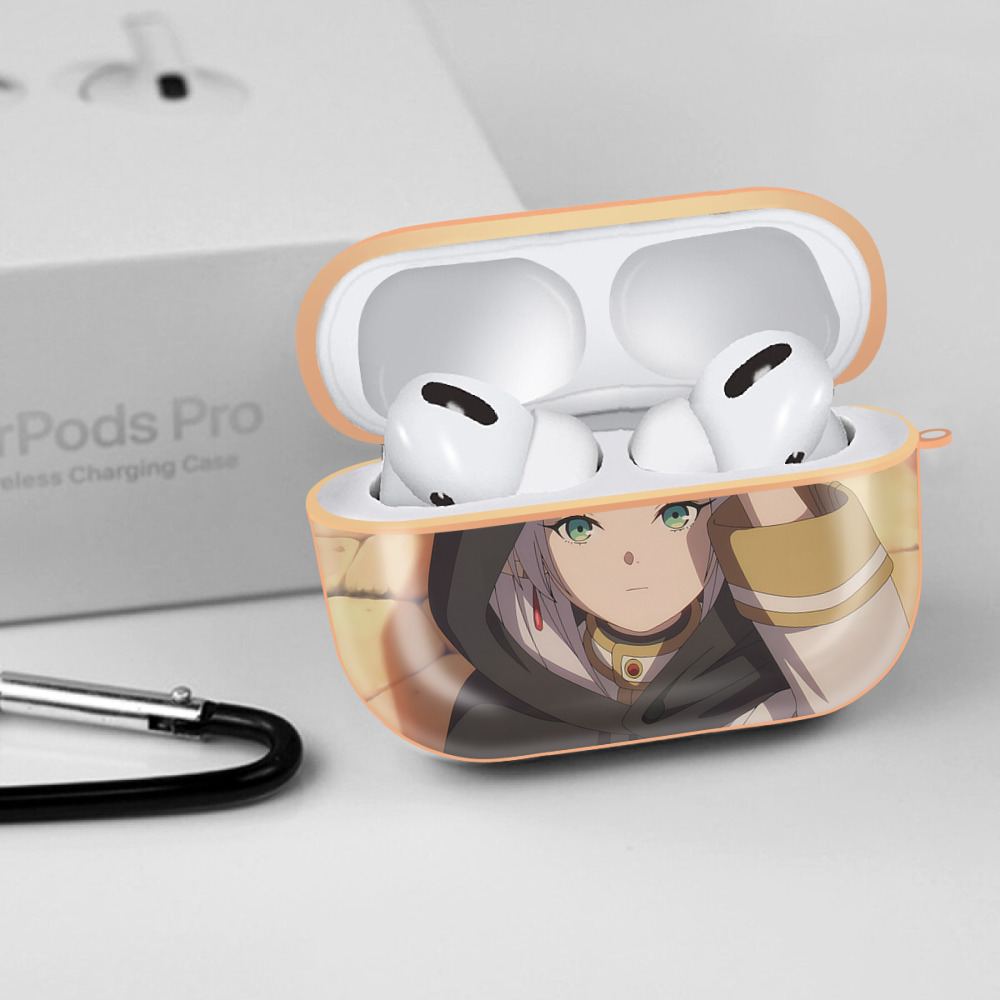 葬送のフリーレン Frieren 【AirPods Pro用】ハードシェル保護ケース｜耐衝撃・防指紋・カラビナ付き商品仕様