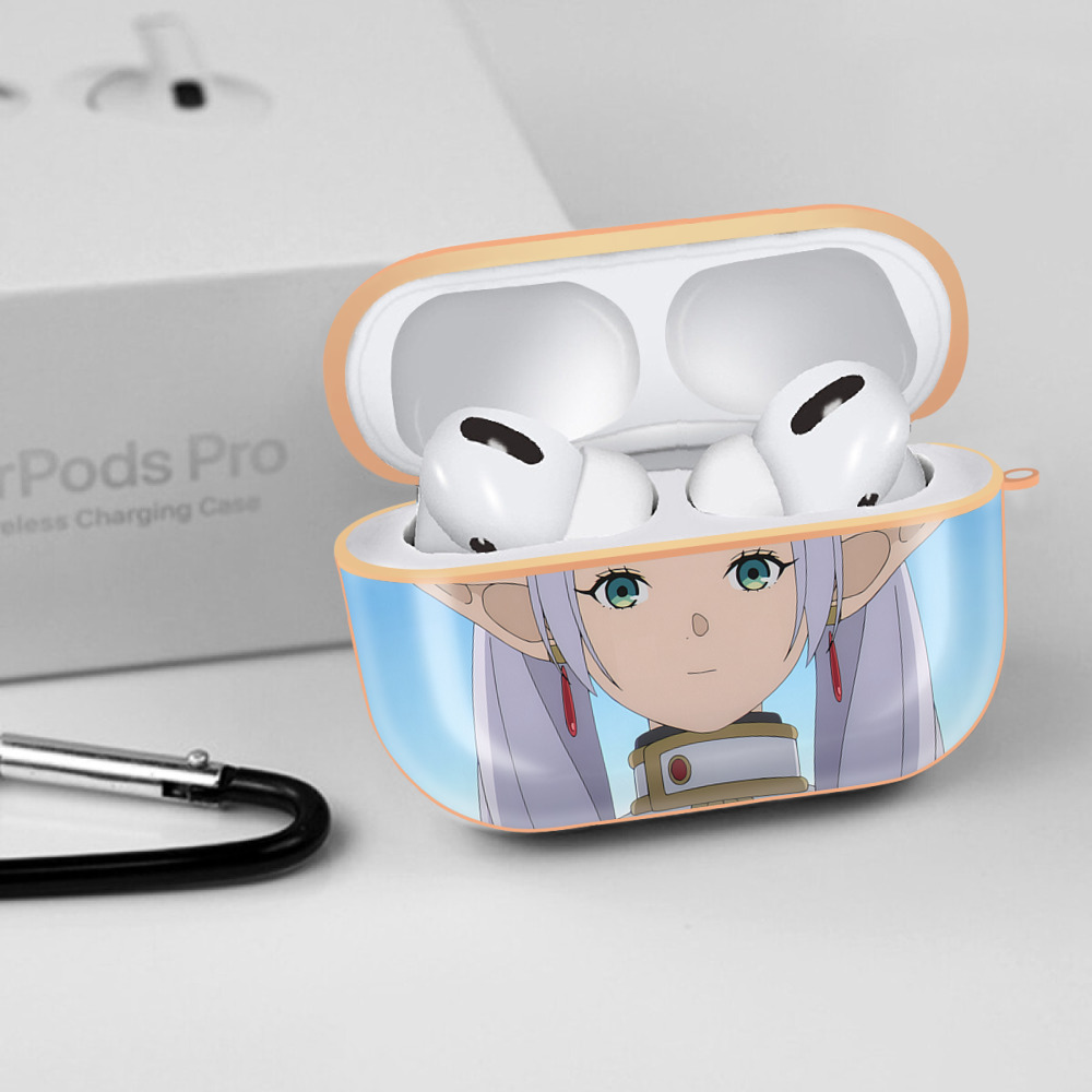 葬送のフリーレン Frieren 【AirPods Pro用】ハードシェル保護ケース｜耐衝撃・防指紋・カラビナ付き商品仕様