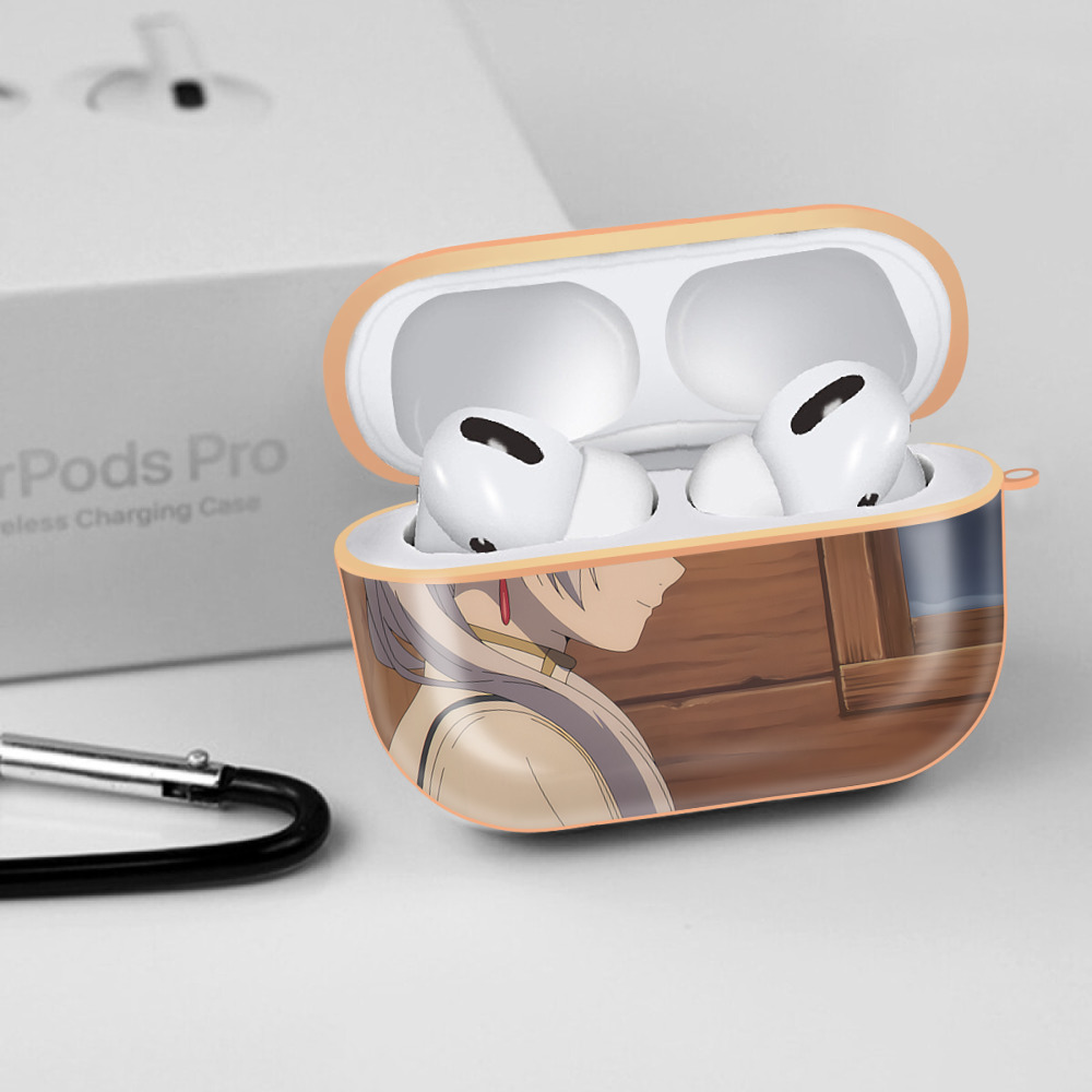 葬送のフリーレン Frieren 【AirPods Pro用】ハードシェル保護ケース｜耐衝撃・防指紋・カラビナ付き商品仕様