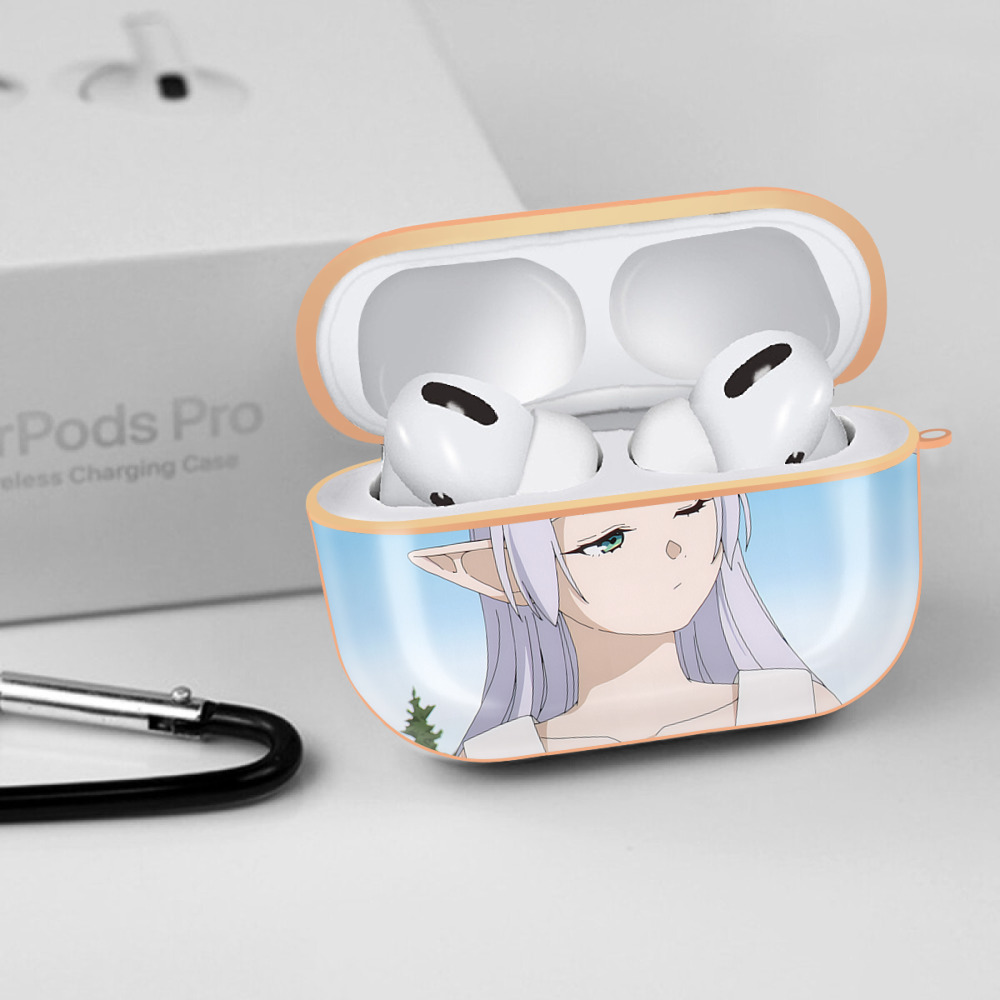 葬送のフリーレン Frieren 【AirPods Pro用】ハードシェル保護ケース｜耐衝撃・防指紋・カラビナ付き商品仕様