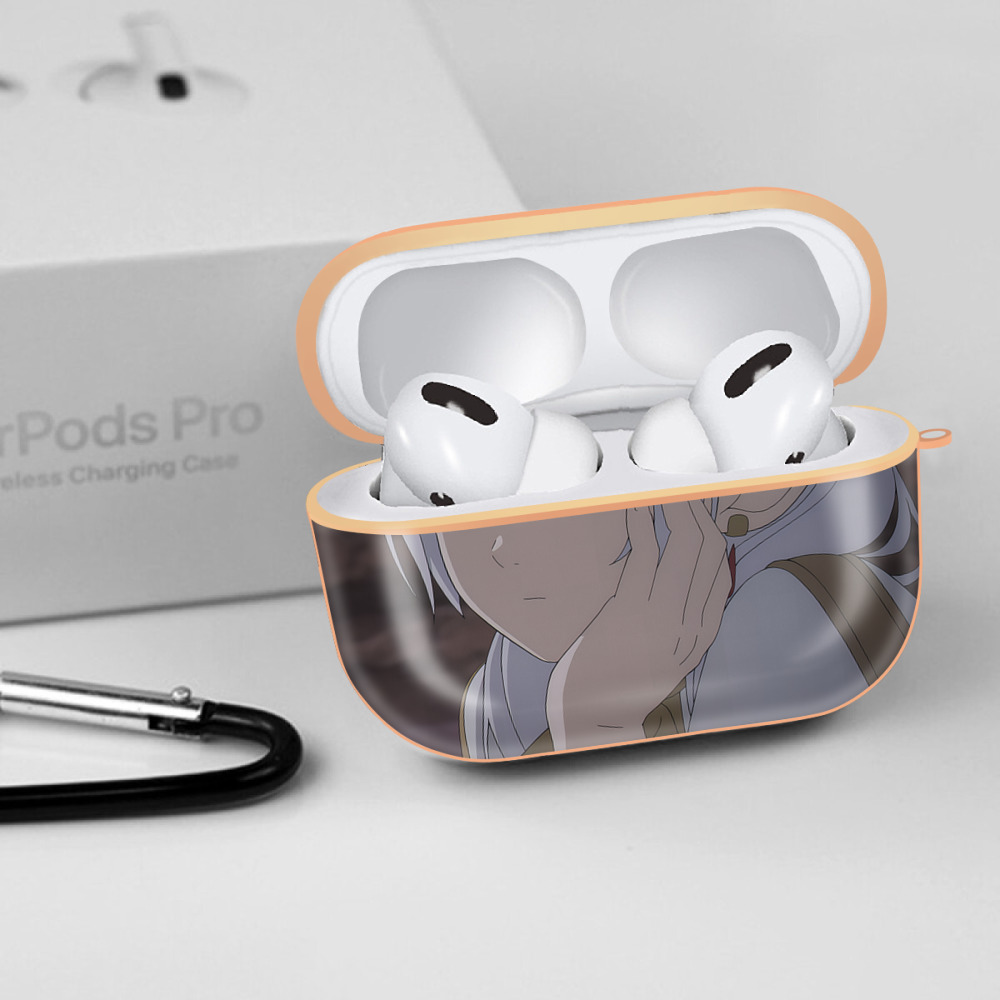 葬送のフリーレン Frieren 【AirPods Pro用】ハードシェル保護ケース｜耐衝撃・防指紋・カラビナ付き商品仕様