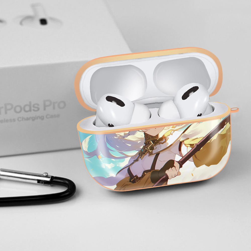 葬送のフリーレン Frieren 【AirPods Pro用】ハードシェル保護ケース｜耐衝撃・防指紋・カラビナ付き商品仕様