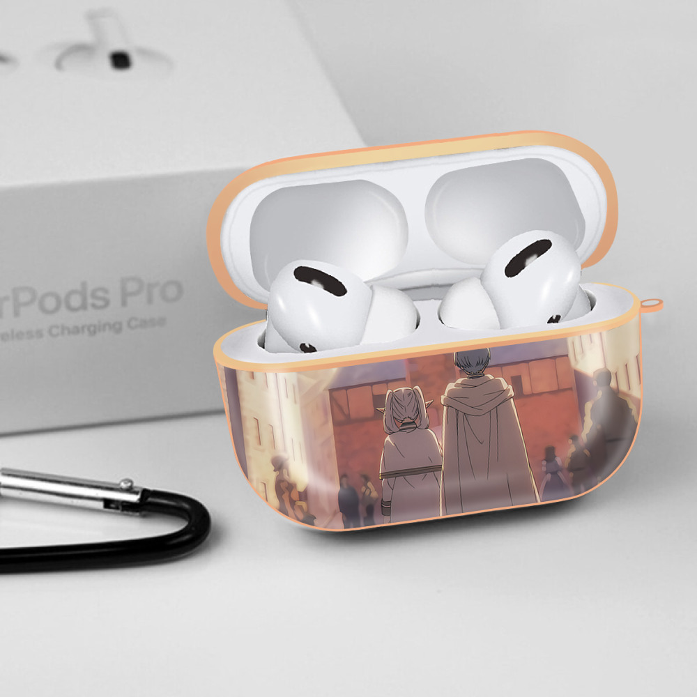 葬送のフリーレン Frieren 【AirPods Pro用】ハードシェル保護ケース｜耐衝撃・防指紋・カラビナ付き商品仕様