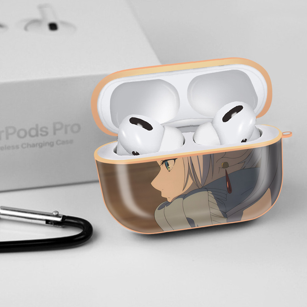 葬送のフリーレン Frieren 【AirPods Pro用】ハードシェル保護ケース｜耐衝撃・防指紋・カラビナ付き商品仕様