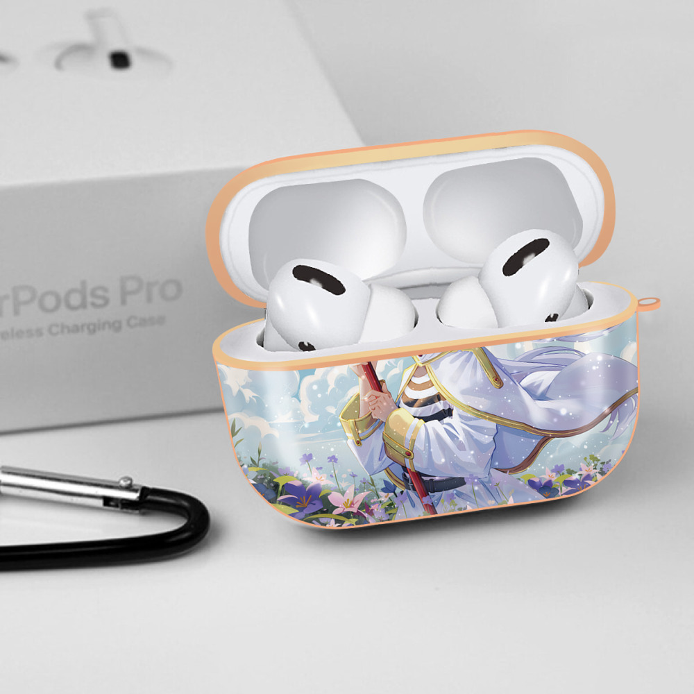 葬送のフリーレン Frieren 【AirPods Pro用】ハードシェル保護ケース｜耐衝撃・防指紋・カラビナ付き商品仕様