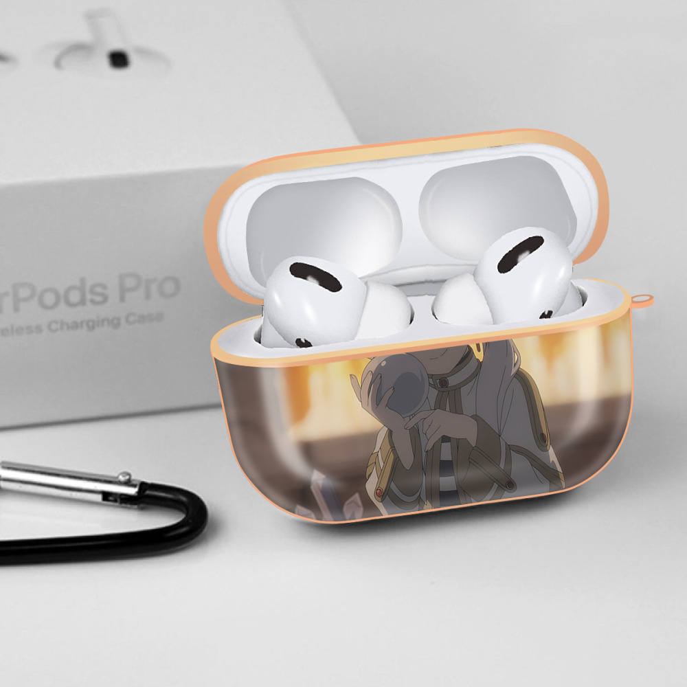 葬送のフリーレン Frieren 【AirPods Pro用】ハードシェル保護ケース｜耐衝撃・防指紋・カラビナ付き商品仕様