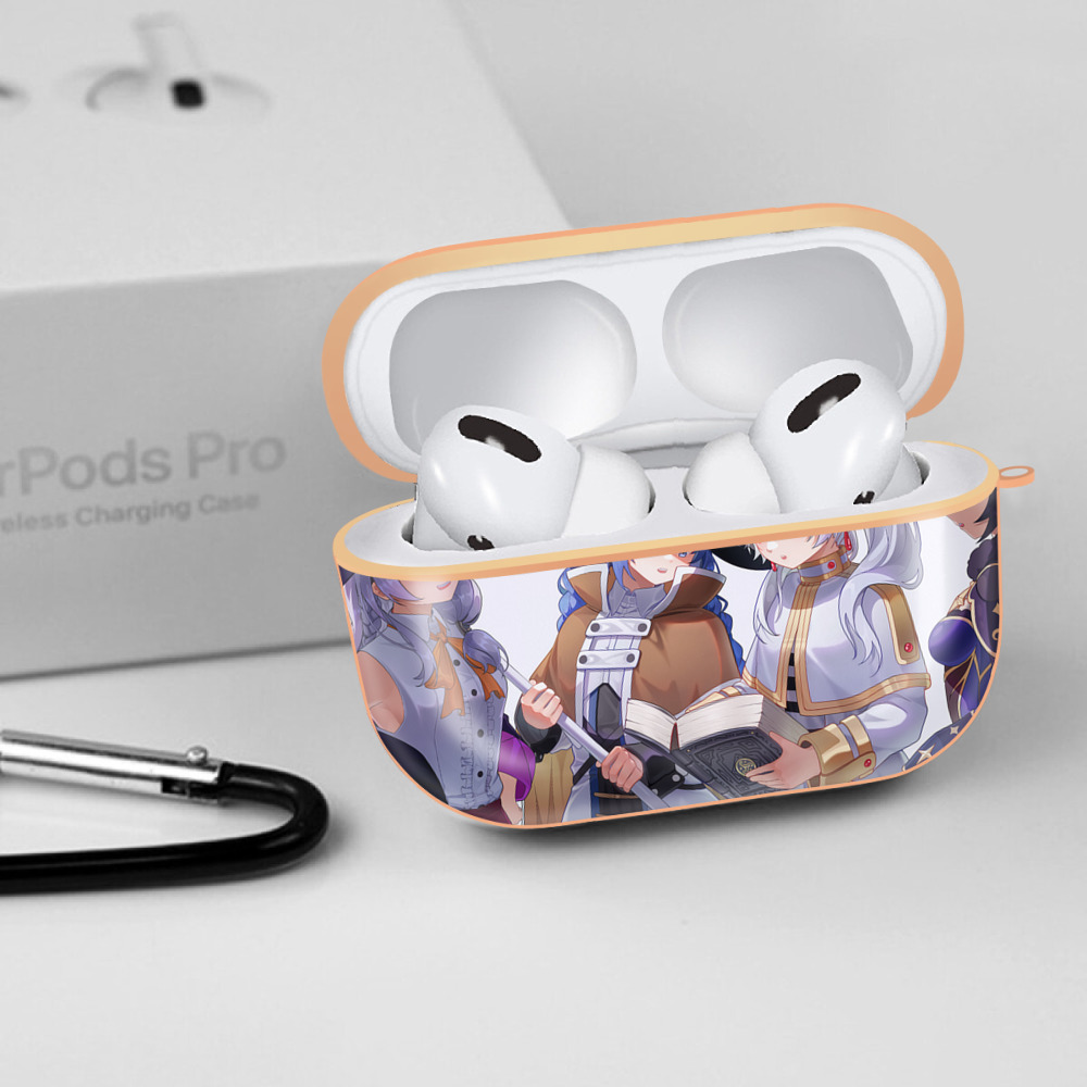 葬送のフリーレン Frieren 【AirPods Pro用】ハードシェル保護ケース｜耐衝撃・防指紋・カラビナ付き商品仕様