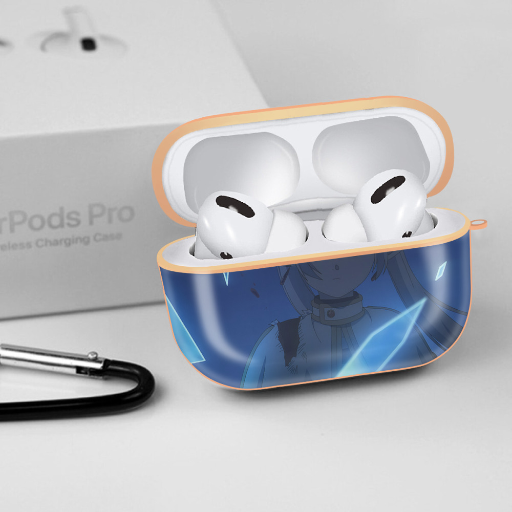 葬送のフリーレン Frieren 【AirPods Pro用】ハードシェル保護ケース｜耐衝撃・防指紋・カラビナ付き商品仕様