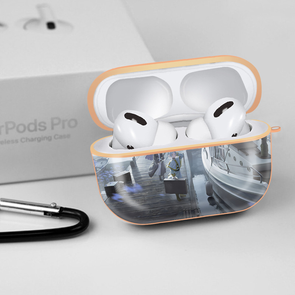 葬送のフリーレン Frieren 【AirPods Pro用】ハードシェル保護ケース｜耐衝撃・防指紋・カラビナ付き商品仕様