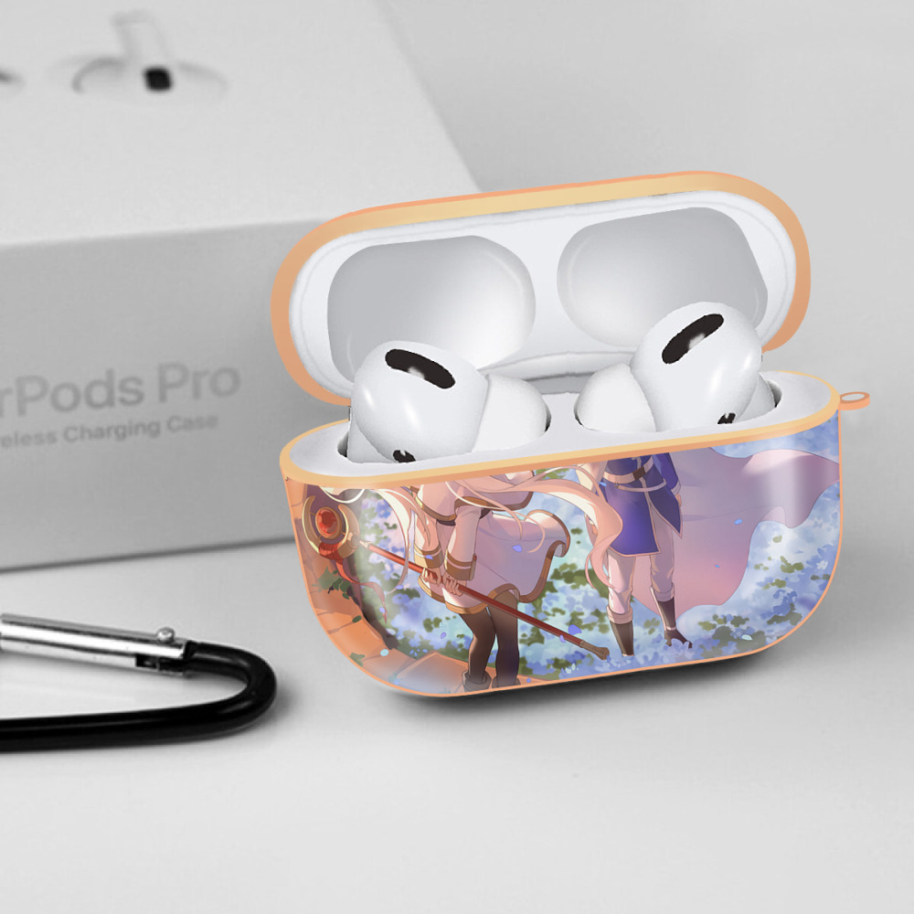 葬送のフリーレン Frieren 【AirPods Pro用】ハードシェル保護ケース｜耐衝撃・防指紋・カラビナ付き商品仕様