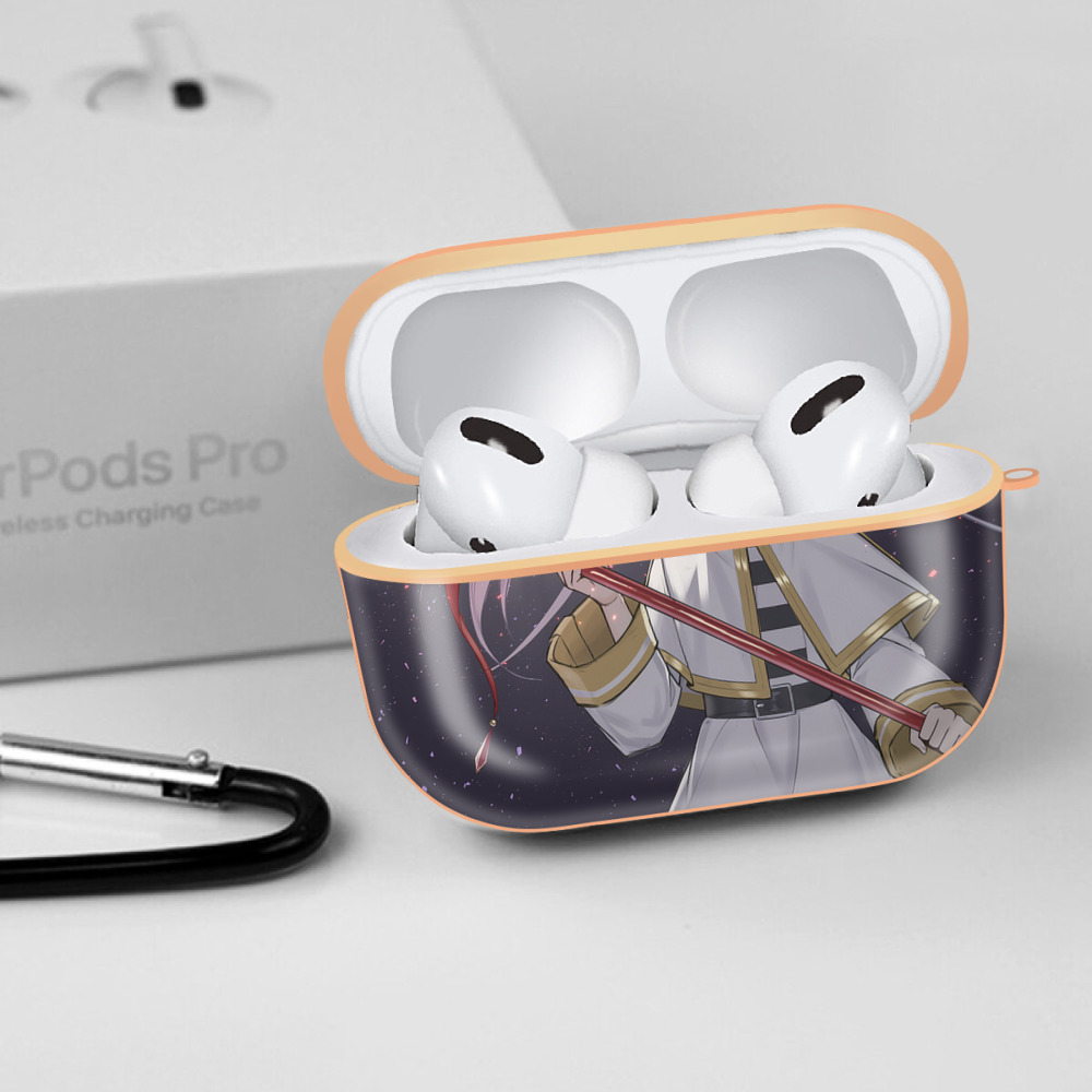 葬送のフリーレン Frieren 【AirPods Pro用】ハードシェル保護ケース｜耐衝撃・防指紋・カラビナ付き商品仕様