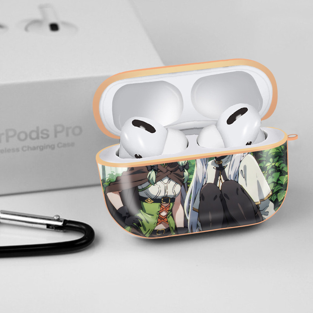 葬送のフリーレン Frieren 【AirPods Pro用】ハードシェル保護ケース｜耐衝撃・防指紋・カラビナ付き商品仕様