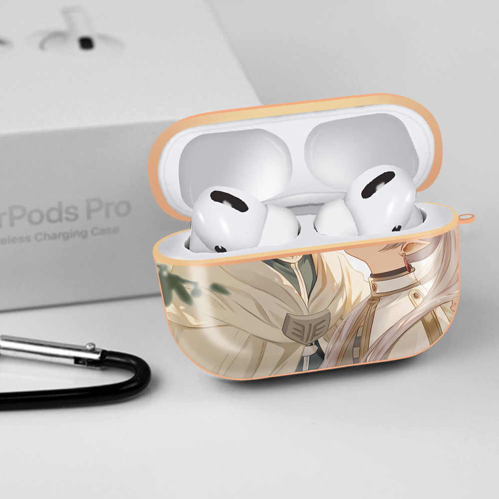 葬送のフリーレン Frieren 【AirPods Pro用】ハードシェル保護ケース｜耐衝撃・防指紋・カラビナ付き商品仕様