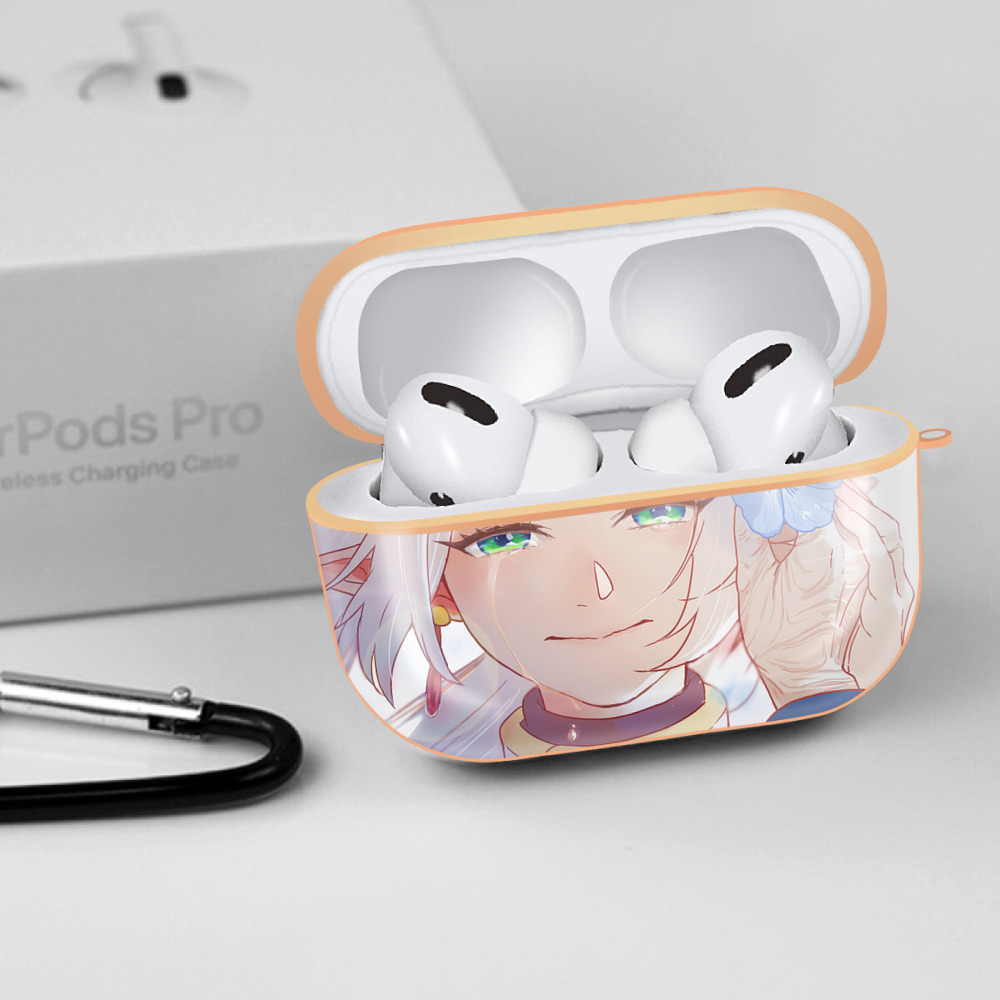 葬送のフリーレン Frieren 【AirPods Pro用】ハードシェル保護ケース｜耐衝撃・防指紋・カラビナ付き商品仕様