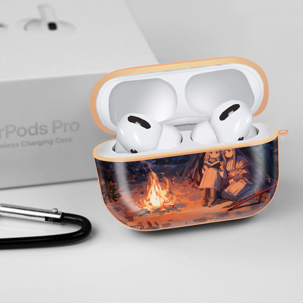 葬送のフリーレン Frieren 【AirPods Pro用】ハードシェル保護ケース｜耐衝撃・防指紋・カラビナ付き商品仕様