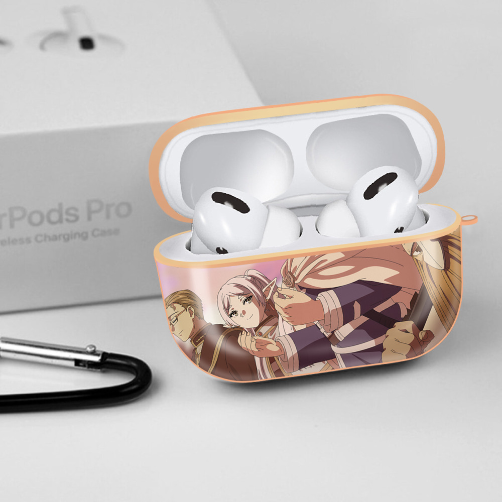 葬送のフリーレン Frieren 【AirPods Pro用】ハードシェル保護ケース｜耐衝撃・防指紋・カラビナ付き商品仕様