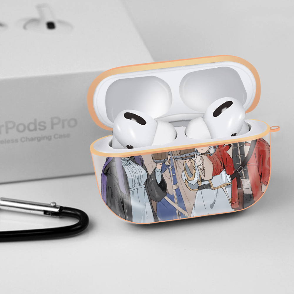 葬送のフリーレン Frieren 【AirPods Pro用】ハードシェル保護ケース｜耐衝撃・防指紋・カラビナ付き商品仕様